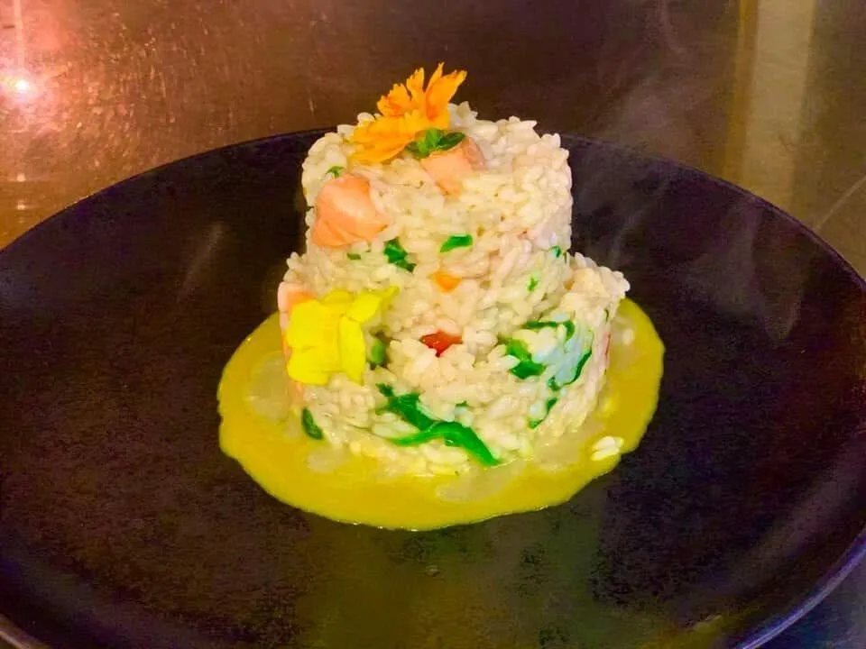 "Risotto mit Garnelen